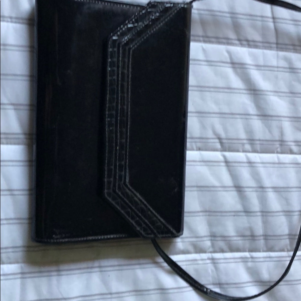 Patent leather clutch or cross body bag EUC